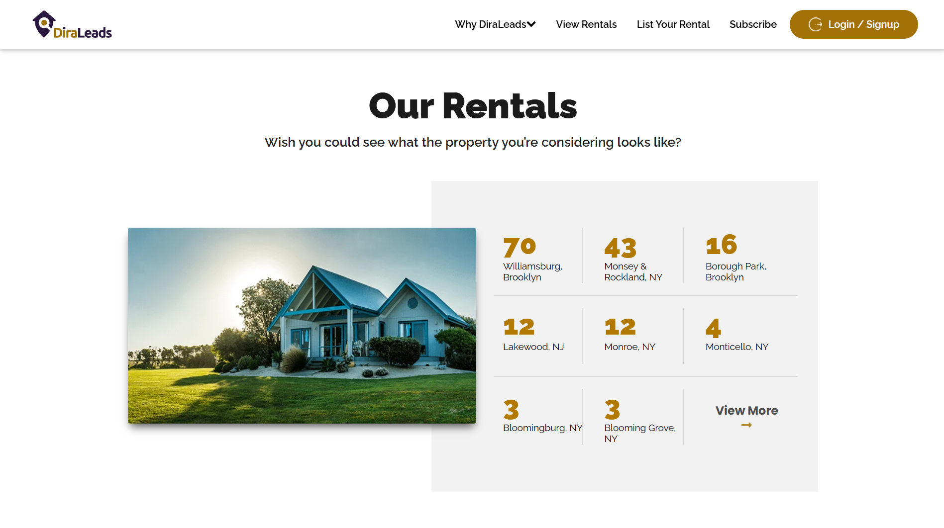 home page