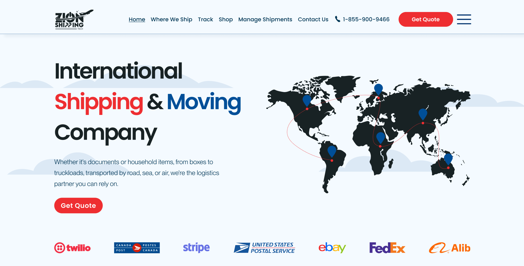 home page