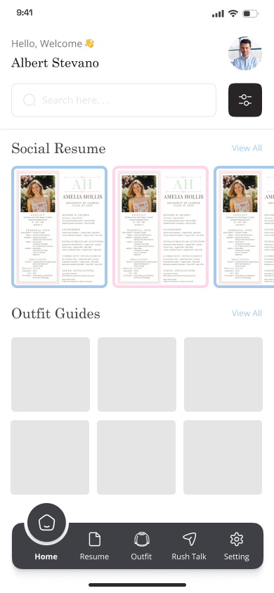 Greek Life recruitment app